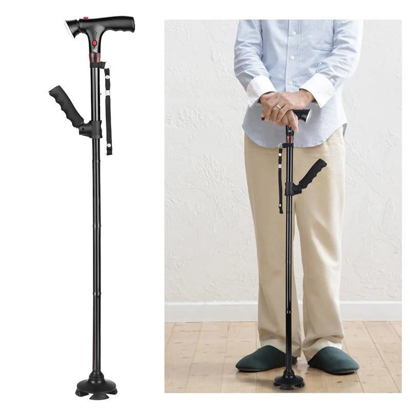 SafeStride LED Folding Cane