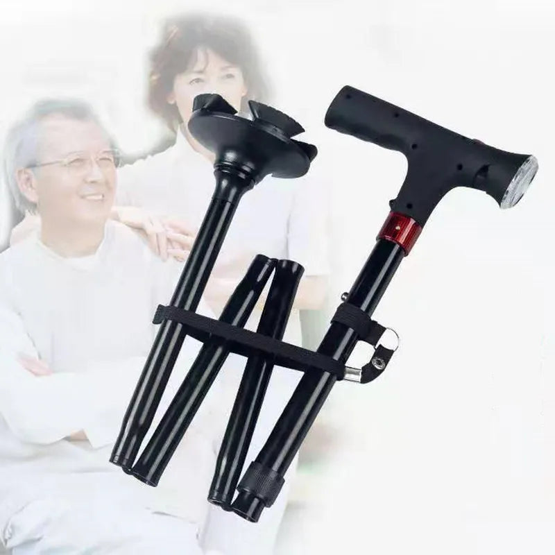 SafeStride LED Folding Cane