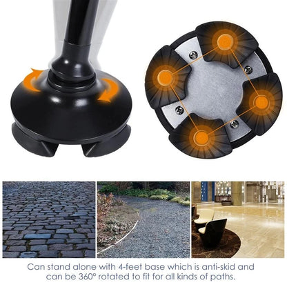 SafeStride LED Folding Cane